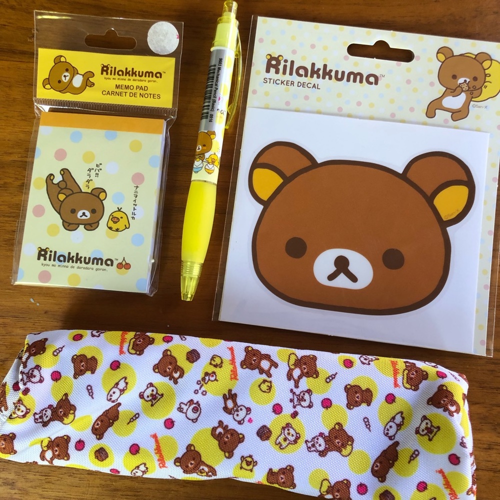 Rilakkuma stationary - Daiso bundle